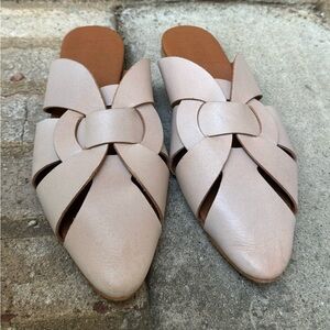 Pilcro for Anthropologie leather mules